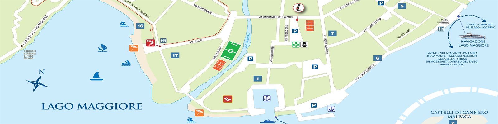 lago maggiore tourist map